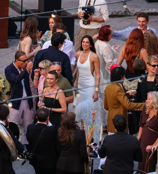 Dua Lipa and Callum Turners The Big Italian Wedding